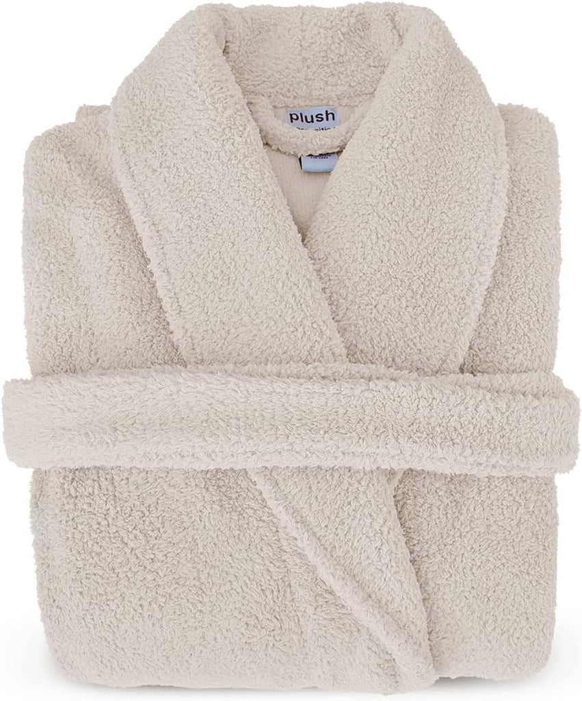 Microfiber Fleece Robe | Super Soft & Warm | Lightweight | Full Length