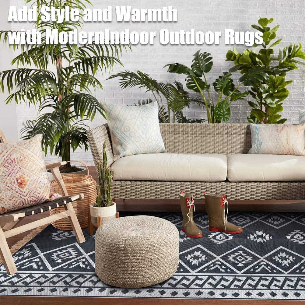 Outdoor Rug Waterproof Outdoor Carpet Plastic Patio Rug