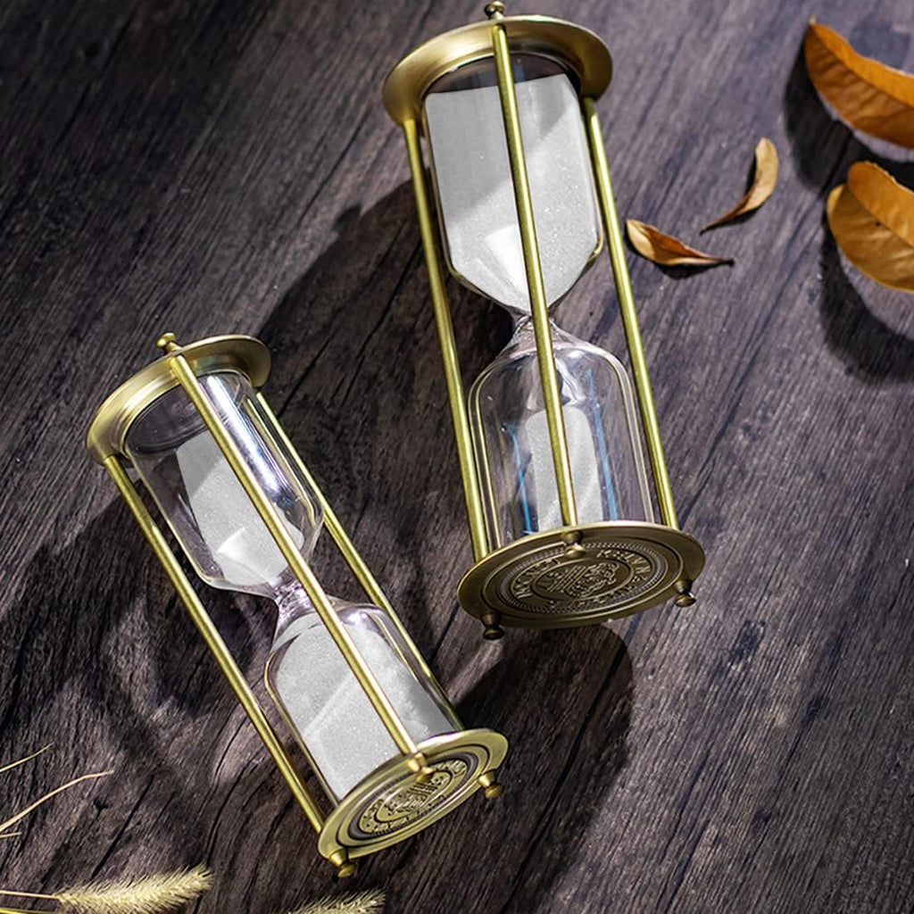 Large Sand Timer 60 Minute,Big Hourglass,Antique Brass Sand Clock,Antiguo Reloj De Arena 60 Minuto, Vintage Sand