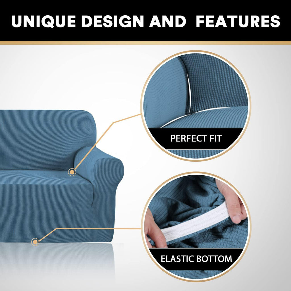 Stretch Loveseat Sofa Cover Slipcover Couch Cover for 2 Cushion Sofa Washable Sofa Cover for Pets Friendly Furniture