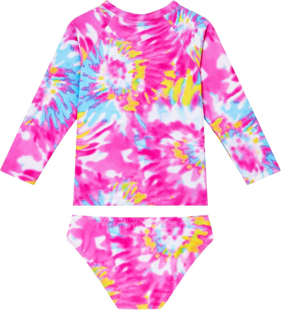 Girls Swimsuit Long Sleeve Rash Guard
