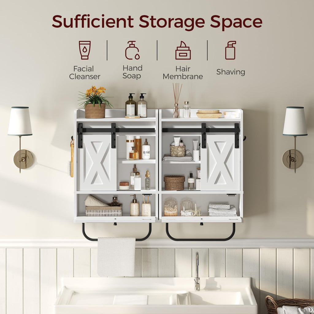 Bathroom Wall Cabinet, Farmhouse Medicine Cabinets, Sliding Door