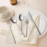 Silverware Set, 20-Piece Forged Novelty Flatware Cutlery Utensil Set Premium Stainless Steel, Service for 4