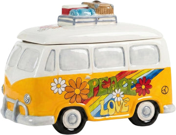 Blue Sky Ceramics Love Van Cookie Jar, Multi (20390)