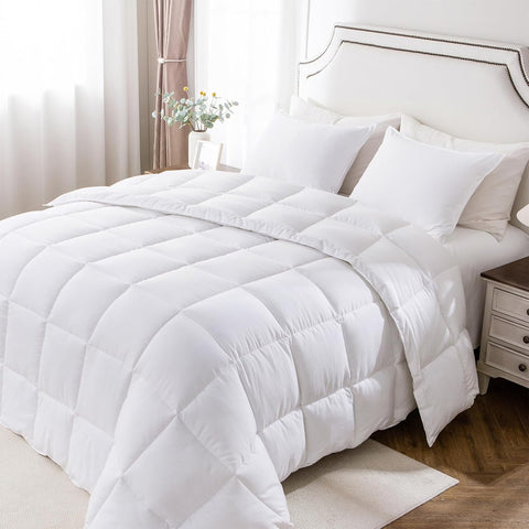 Queen Comforter Set - Reversible Dual Color - Goose Down Alternative