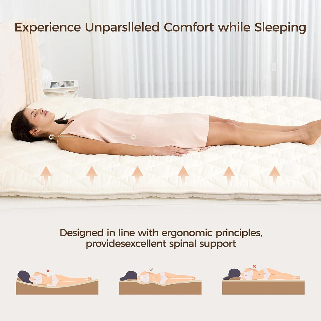 Japanese Floor Mattress with Washable Cover, Folding Futon Mattresss, Tatami Mat Sleeping Pad with Thicken Memory