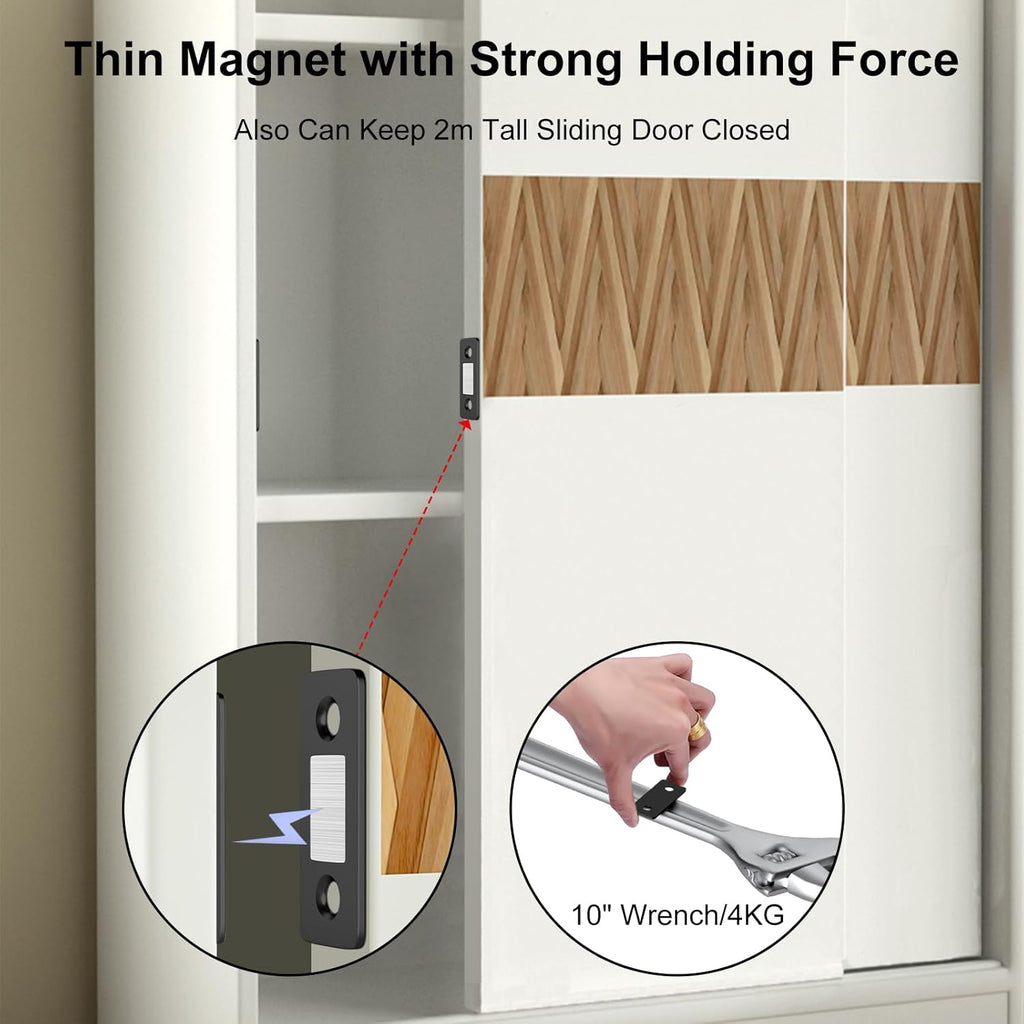 Cabinet Magnetic Catch 4 Pack Ultra Thin Cabinet Door Magnets Stick on Drawer Magnets Cabinet Latch Magnetic Closures