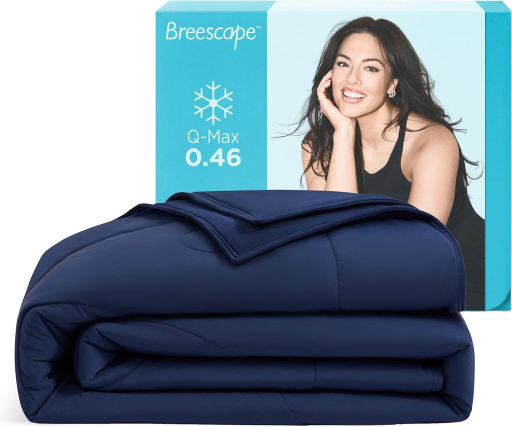Cooling Comforter Blanket - BlendTek Q-Max>0.46 Tech, Cooling Blanket for Hot Sleepers & Night Sweats Relief