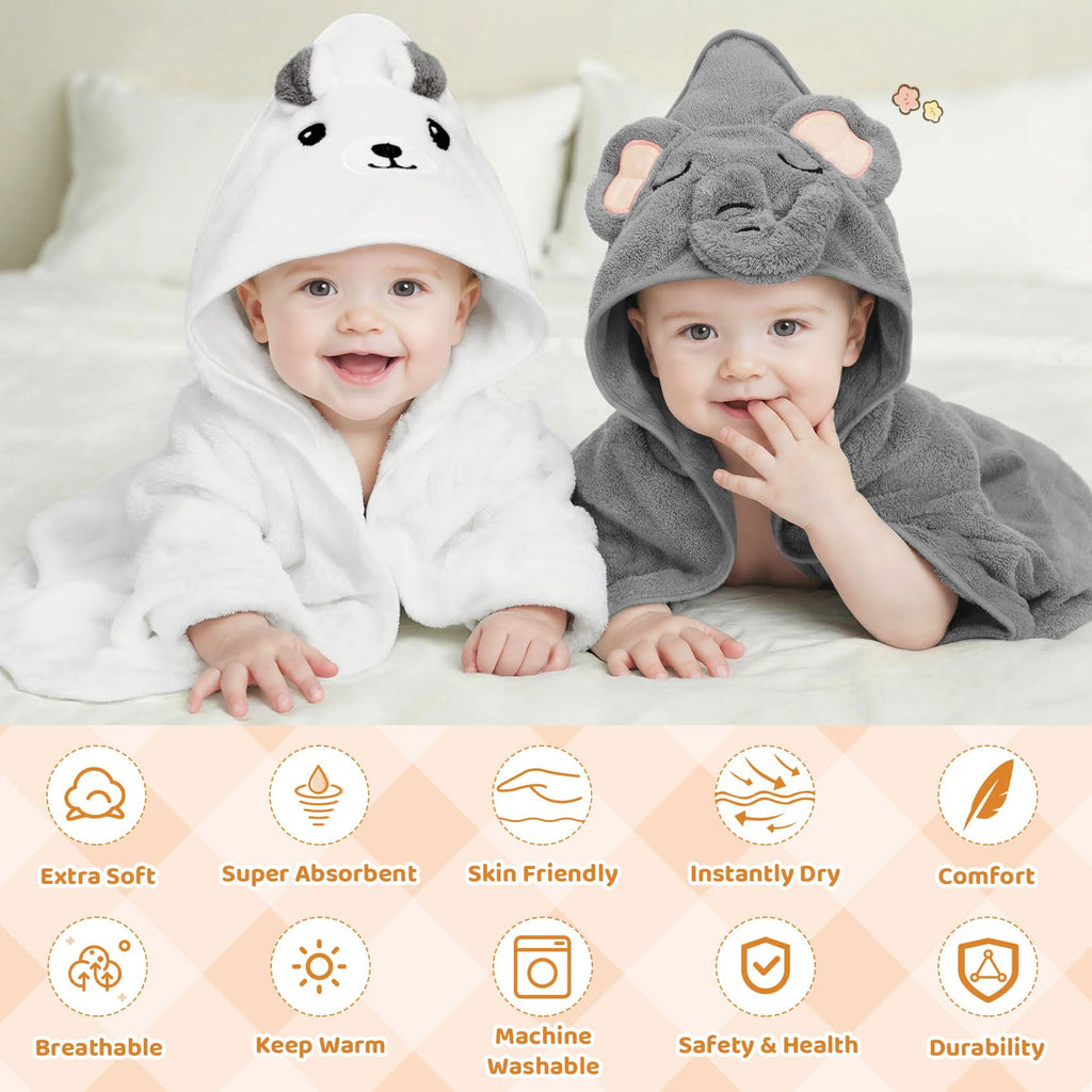 15 PCS Baby Bath Towels Set for Newborn Infant Toddler Essentials