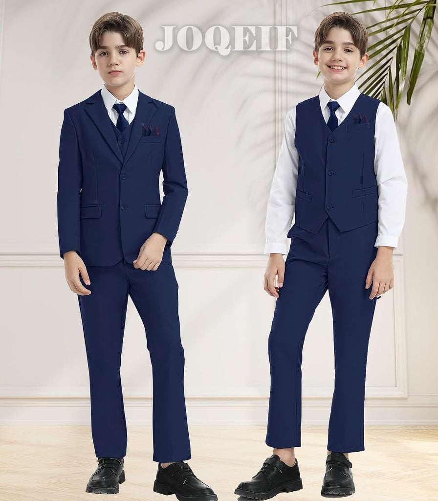 Boys Suits Formal Slim Fit Wedding Ring Bearer Outfit Dress Tuxedo Suit Set