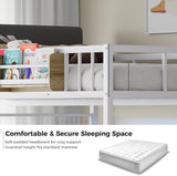 Twin Over Twin Loft Bunk Bed with Desk, Stairs, Drawers & Storage Shelves