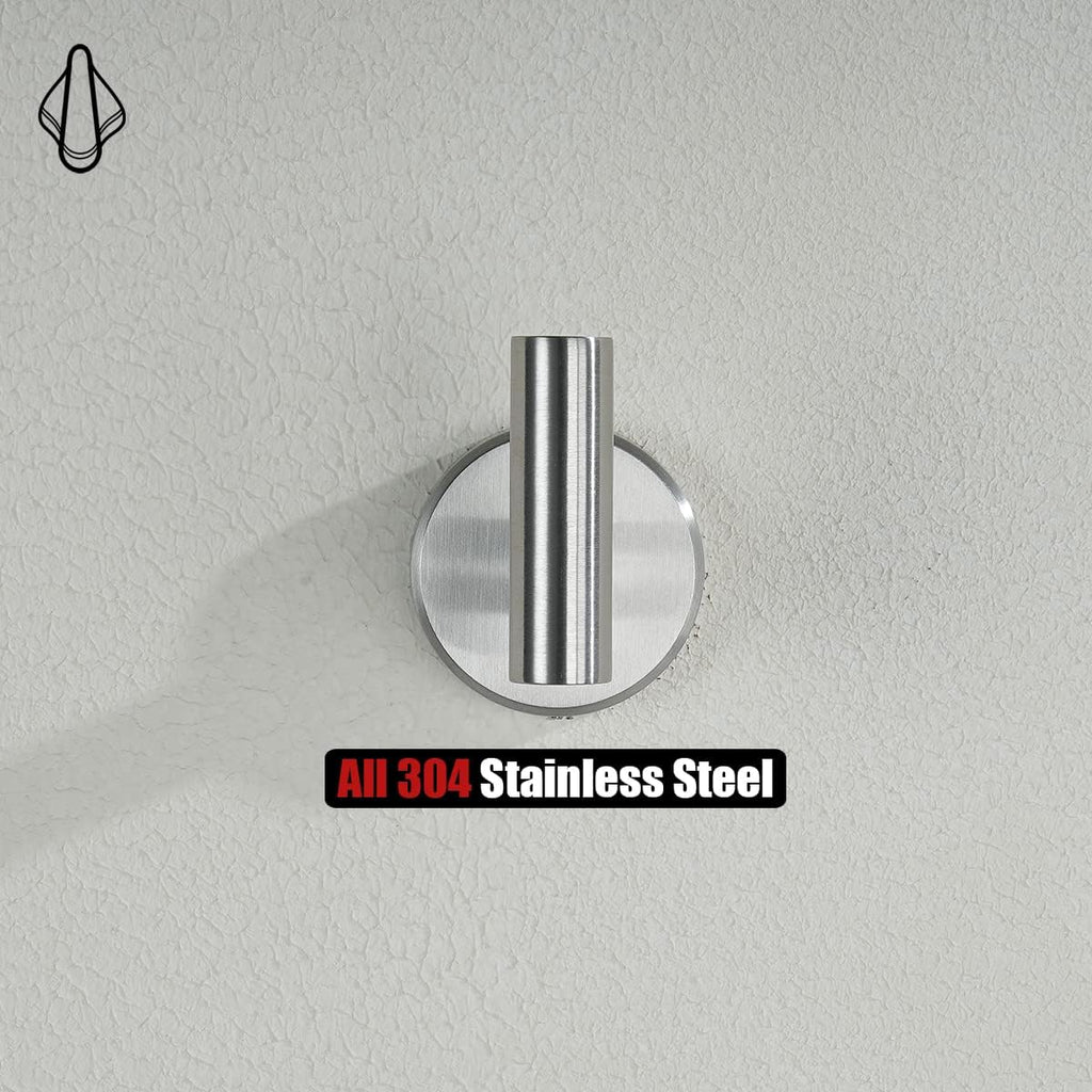 Bathroom Hardware Set, 5-Piece Bath Accessories Set Brushed Finished Wall Mount Includes 24 in Towel Bar, 7 in Towel