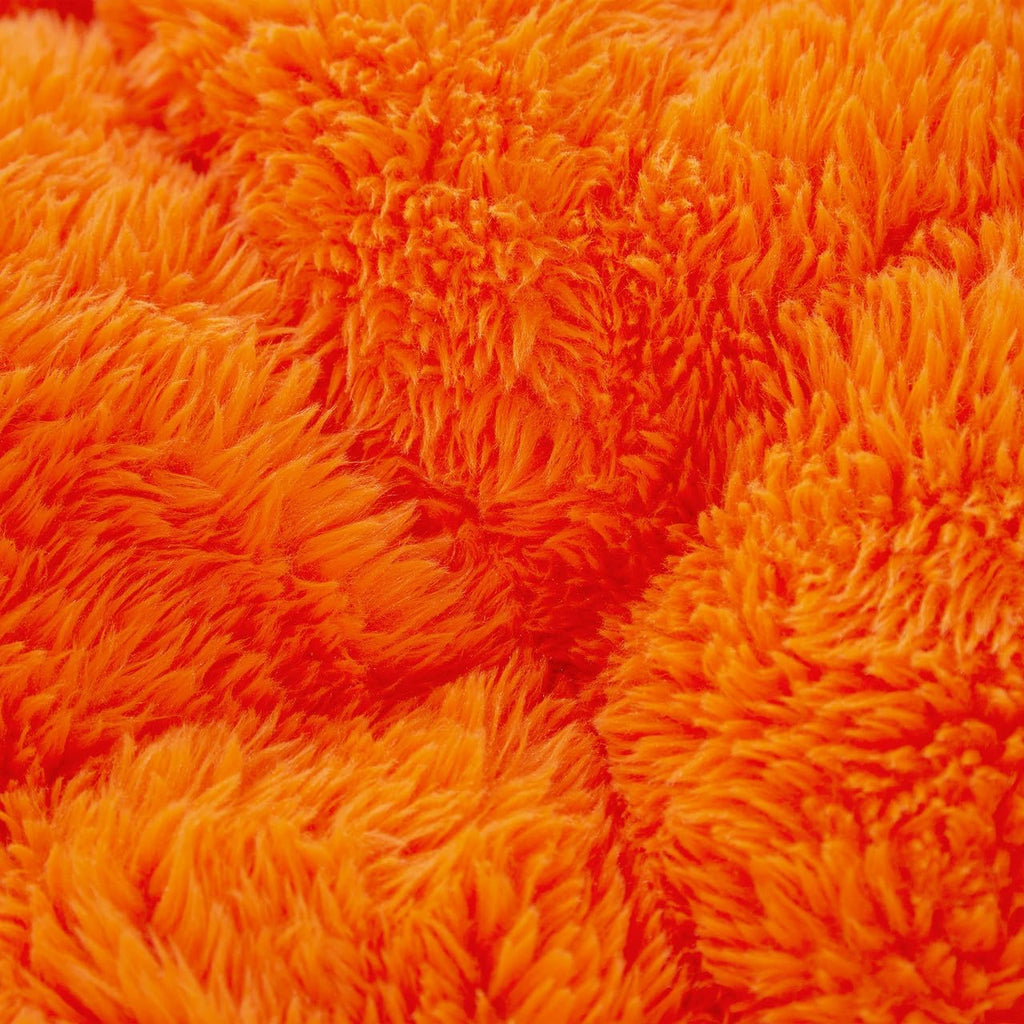 Alaskan Winters Coma Inducer King Oversized Comforter, Orange Tiger | Experience Coma Worthy Sleep with Fluffy Shaggy