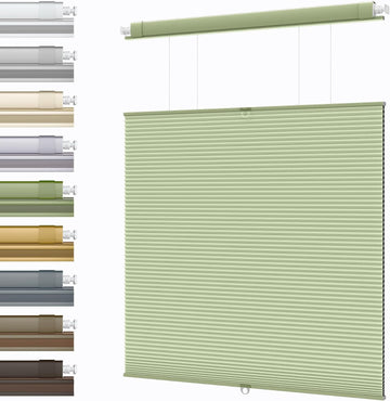 No Drill Top Down Bottom Up Cellular Shades, Cordless Honeycomb Shades
