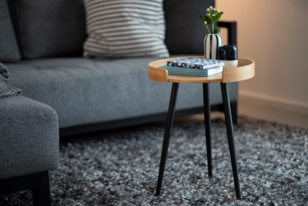 Side Table, Bamboo, Natural, 40 x 50 x 40 cm