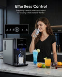 Nugget Ice Makers Dispenser 40 lbs Per Day Pebble Sonic Ice Machine Countertop, Touch-Free Ice, Self-Cleaning