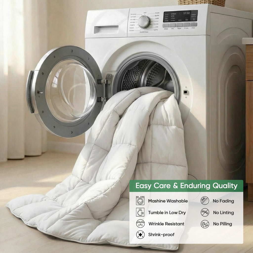 Cooling All-Season Down Alternative Comforter, Silver-Treated Lightweight Duvet Insert, Cool-to-The-Touch Bedding