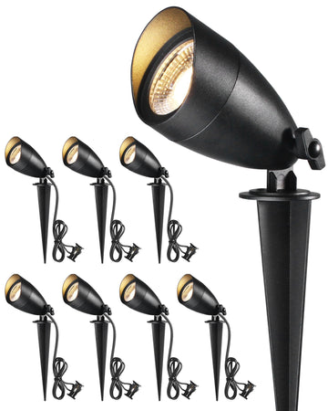 8Pack Low Voltage Landscape Spotlight,12v Outdoor Uplight Waterproof