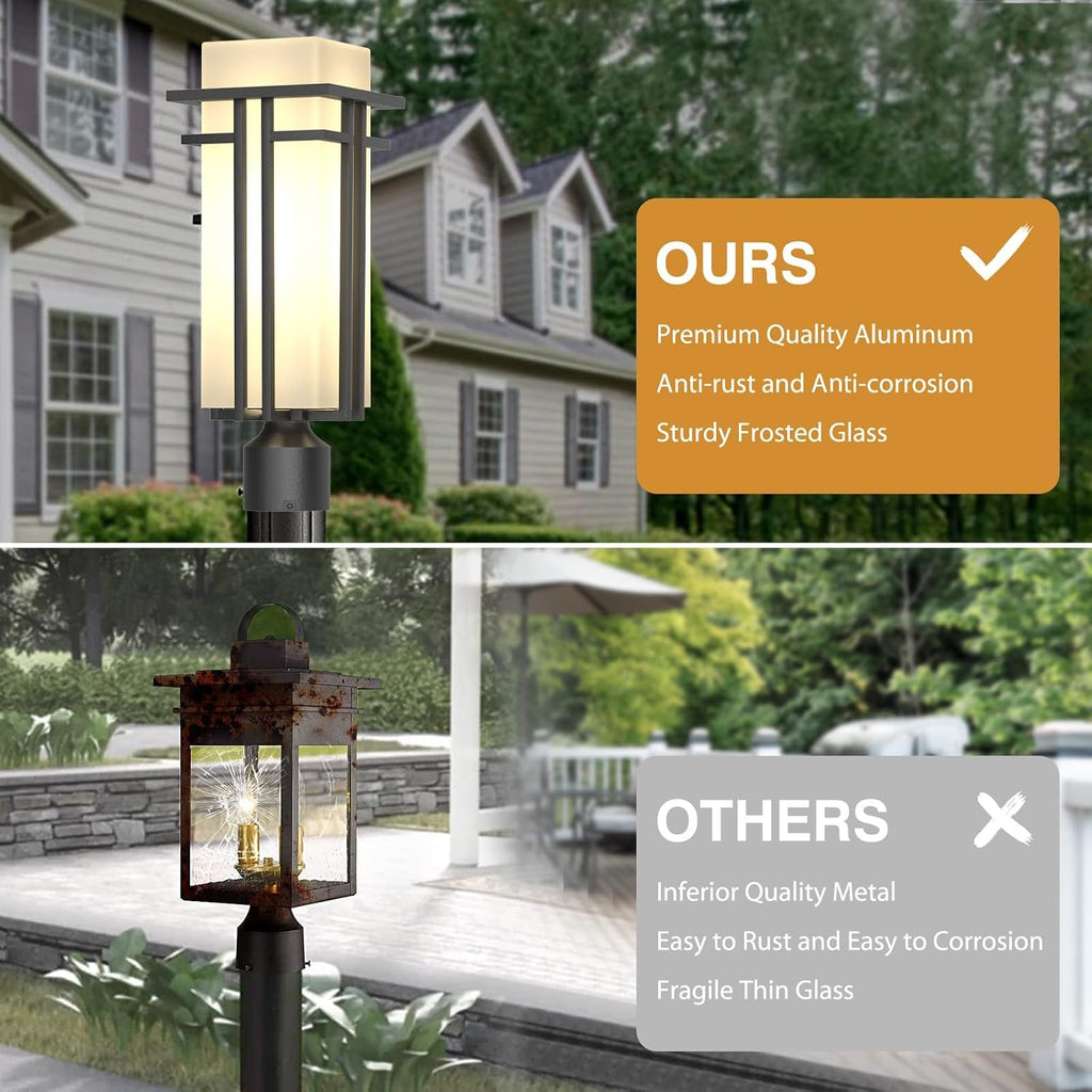 Outdoor Post Light Fixture - Aluminum Lamp Posts Outdoor Lighting