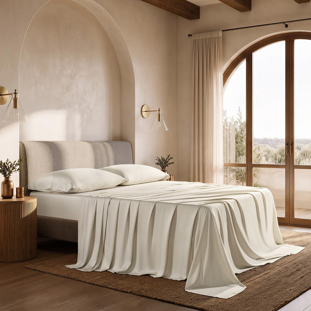 TencelTM Sheet Set, Breathable & Cooling, Cal.King, Bone