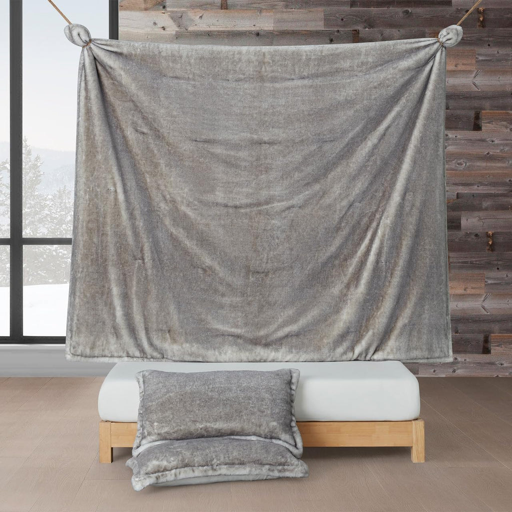 Fox in The Coconut Tree - Coma Inducer King Oversized Comforter Set | Frosty Gray Coconut. Experience Coma Worthy