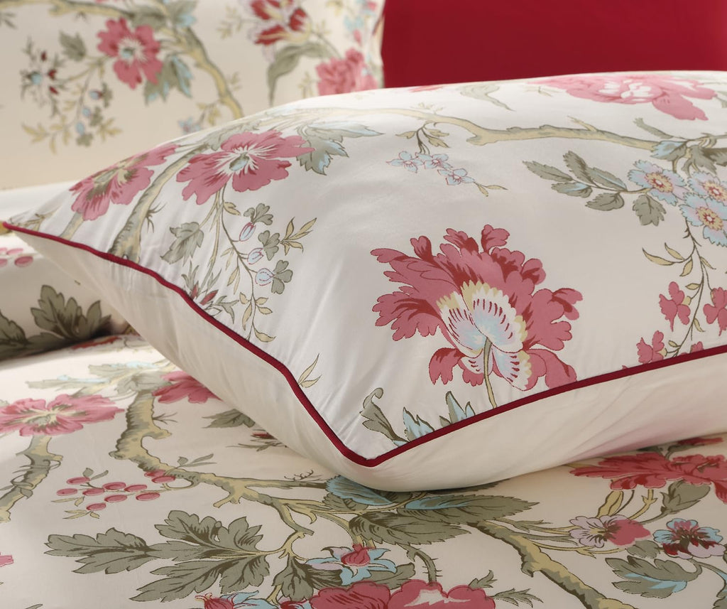 Branches Floral Cotton Pillow Cases King Size Set of 2, 20x36