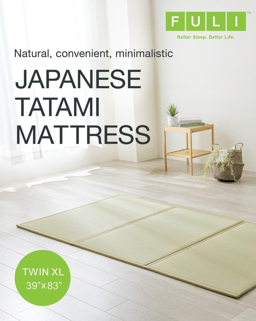 Tatami Mattress, Foldable Igusa Rush Grass, Natural
