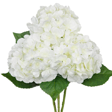 22" White Artificial with Large Blooms