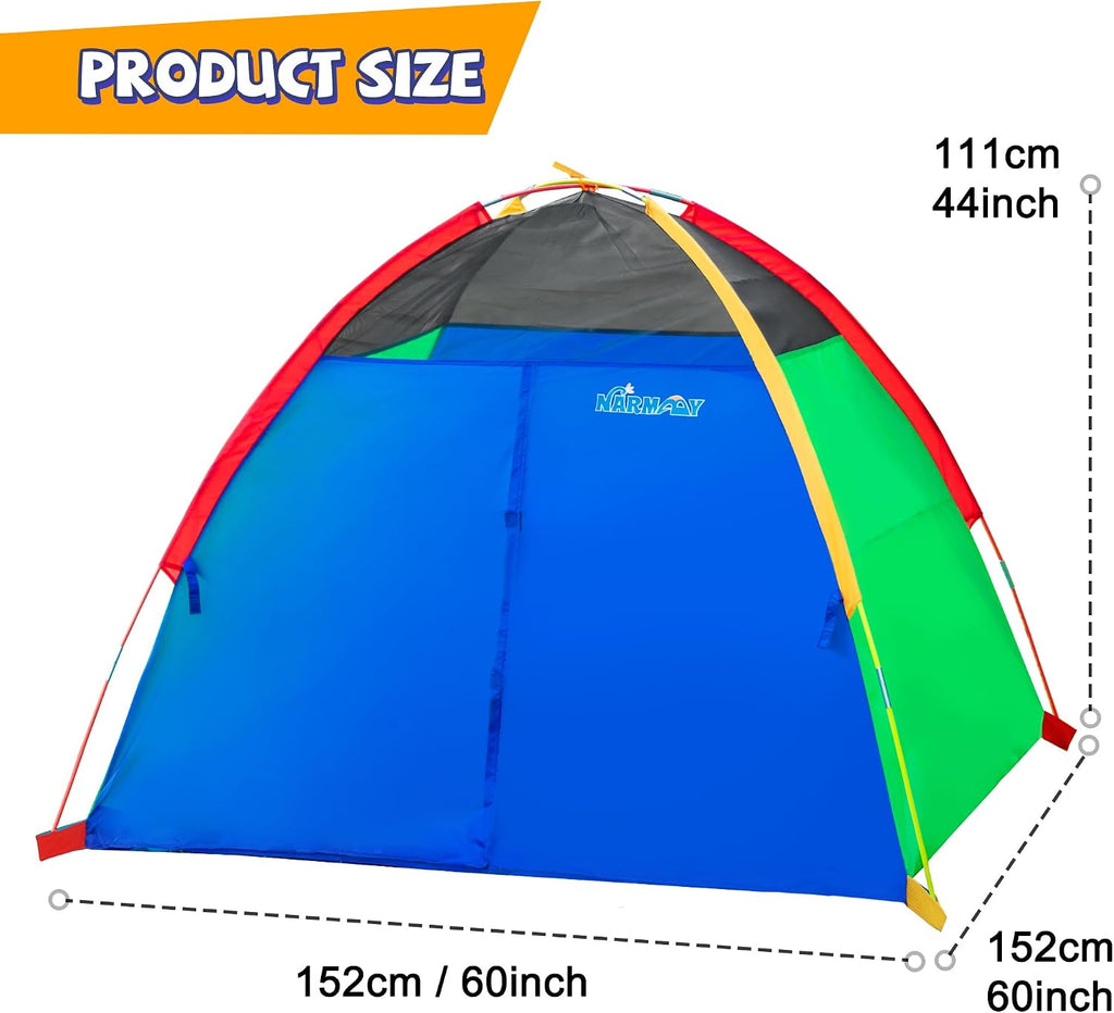 Play Tent Easy Fun Dome Tent for Kids Indoor/Outdoor Fun - 60 x 60 x 44 inch