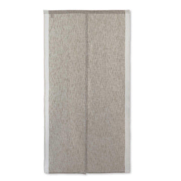 SunnyDayFabric Doorway Curtain (W33.5'xH66.9') Tapestry Japanese noren Slabline (Beige) Room Divider