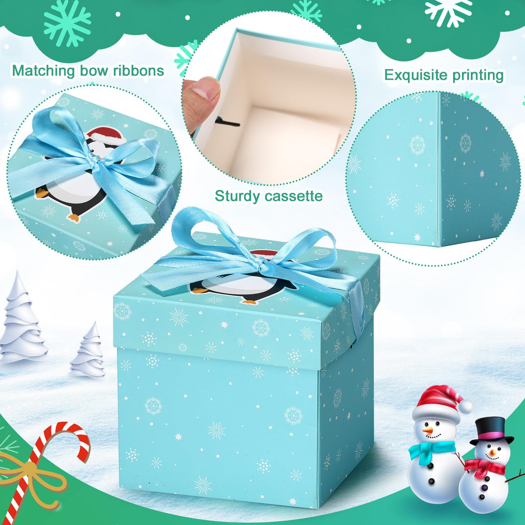 36 Pcs Christmas Small Gift Boxes with Lids, Cartoon Style