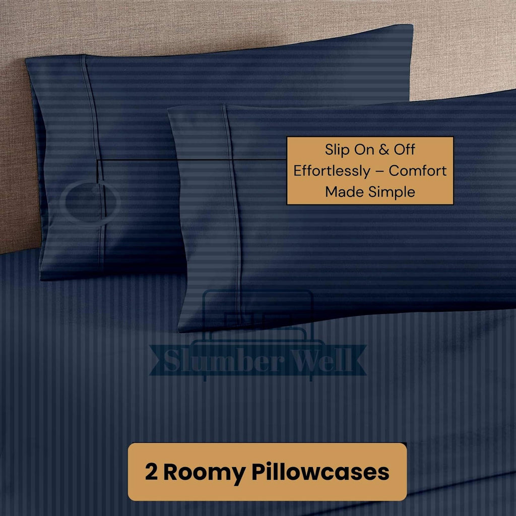 4 Piece Top Split King Sheet Sets for Adjustable Bed, 34 Inch Split Head, 100% Egyptian Cotton, 6 Inch Deep Pocket