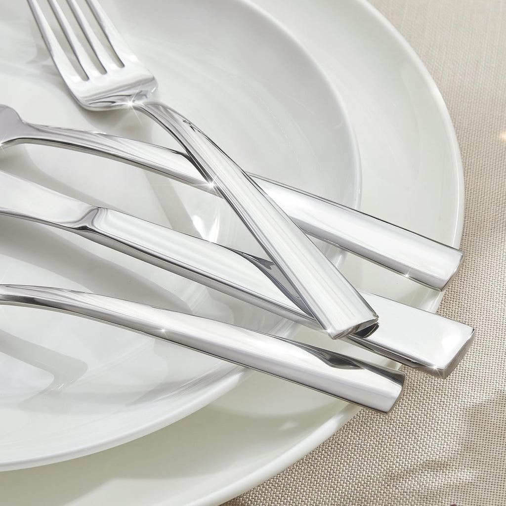 Silverware Set for 8, 40 Piece 18/10 Stainless Steel Flatware Set, Mirror Polished Cutlery Set with Knives Forks