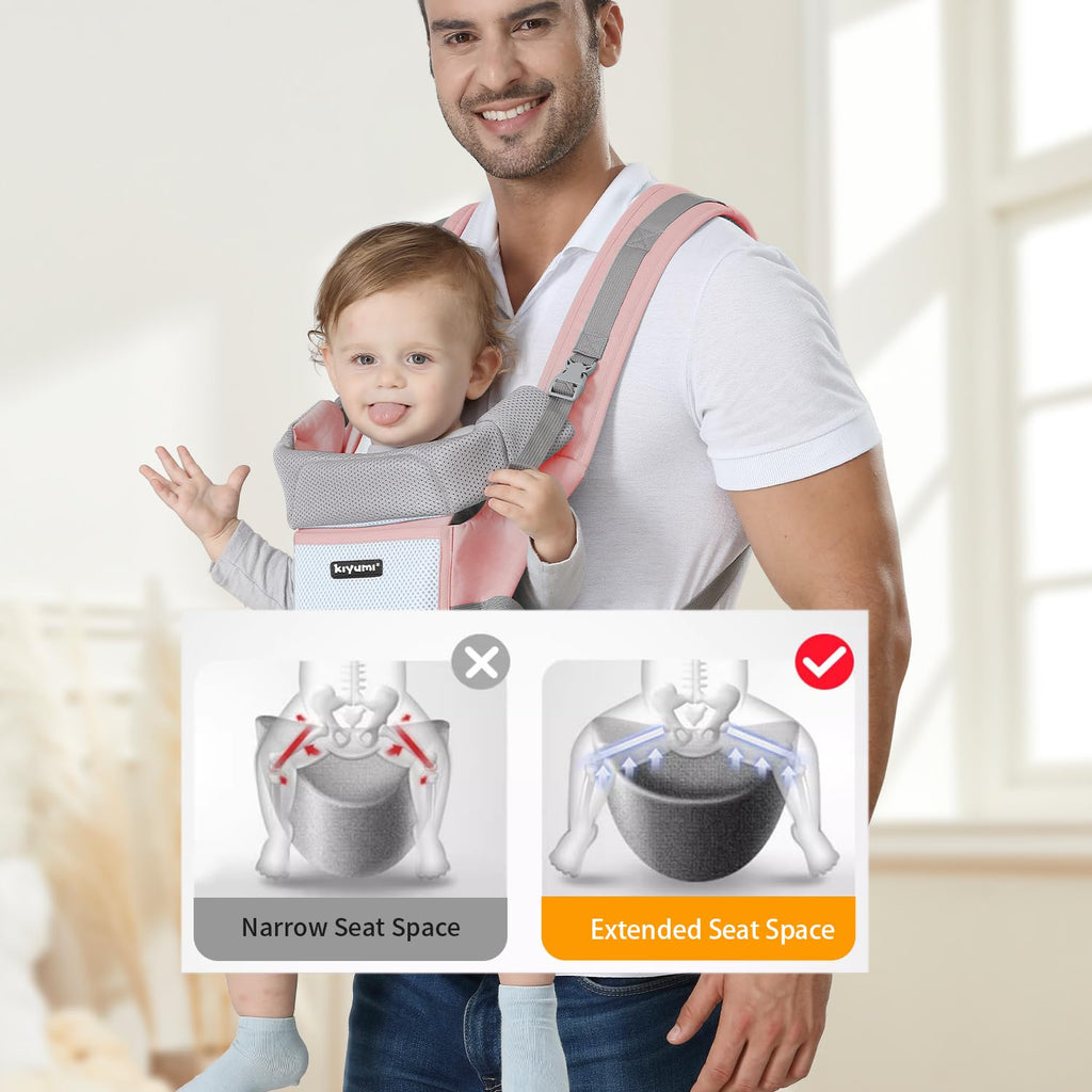 In-1 Baby Carrier Newborn to Toddler with Hip Seat Ergonomic