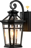Outdoor Light Fixtures Wall Mount, Black Exterior Sconce Lights Waterproof