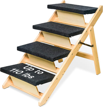 2-in-1 Dog Stairs/Ramp with 4 Steps