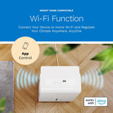 Dehumidifier 7,000 Sq Ft Wi-Fi (50 Pint MAX 120 Pint at 95°F, 90% RH) for Home, Office