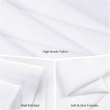 8 Packs White Table Cloth Rectangle 60x126 Inch for 8ft Rectangle Tables, Wrinkle Resistant Polyeste