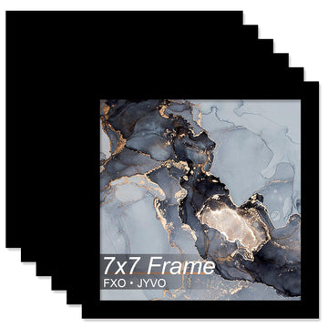 7x7 Frame Set of 6 for Picture Photo Poster Square Tabletop/Wall Mount