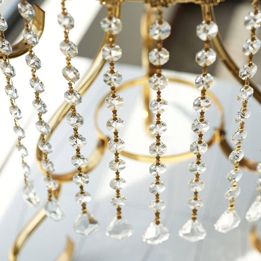 10pcs Crystal Garland Strands Hanging Glass Chandelier Beads Chains - Crystal Chandelier Replacements