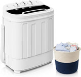Portable Clothes Washing Machine Mini Twin Tub Washing Machine 13lbs Capacity with Spin Dryer,Compact Washer and Dryer