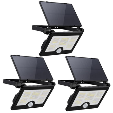 Upgrade Version Solar Outdoor Lights, Ultra Bright Floodlight, Motion Sensing Lights, Waterproof Safetylight, Adjustable