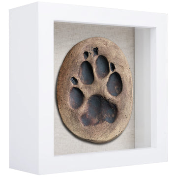 5x5 Small Shadow Box Frame Display Case, White