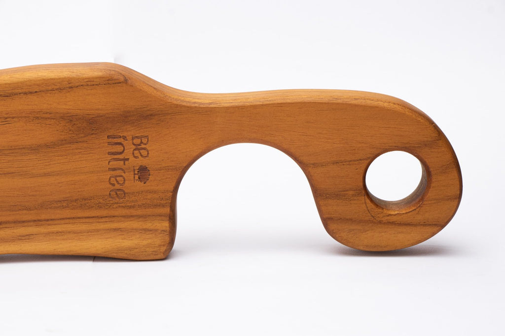 Premium Small Serving Board - Teak Charcuterie Board with Handle for Cheese, Appetizers & Food Presentation