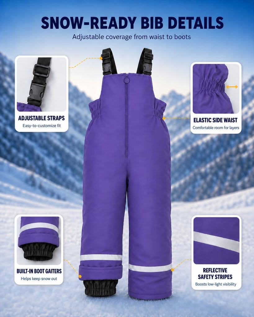 Piece Snowsuit with Jacket & Bib Pants, Boys & Girls