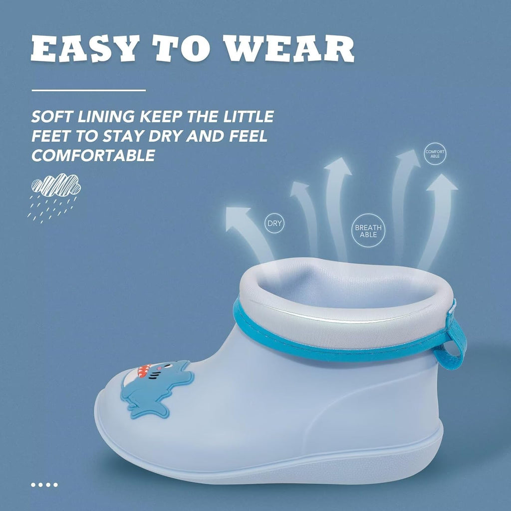 Toddler Rain Boots Baby Waterproof Boots