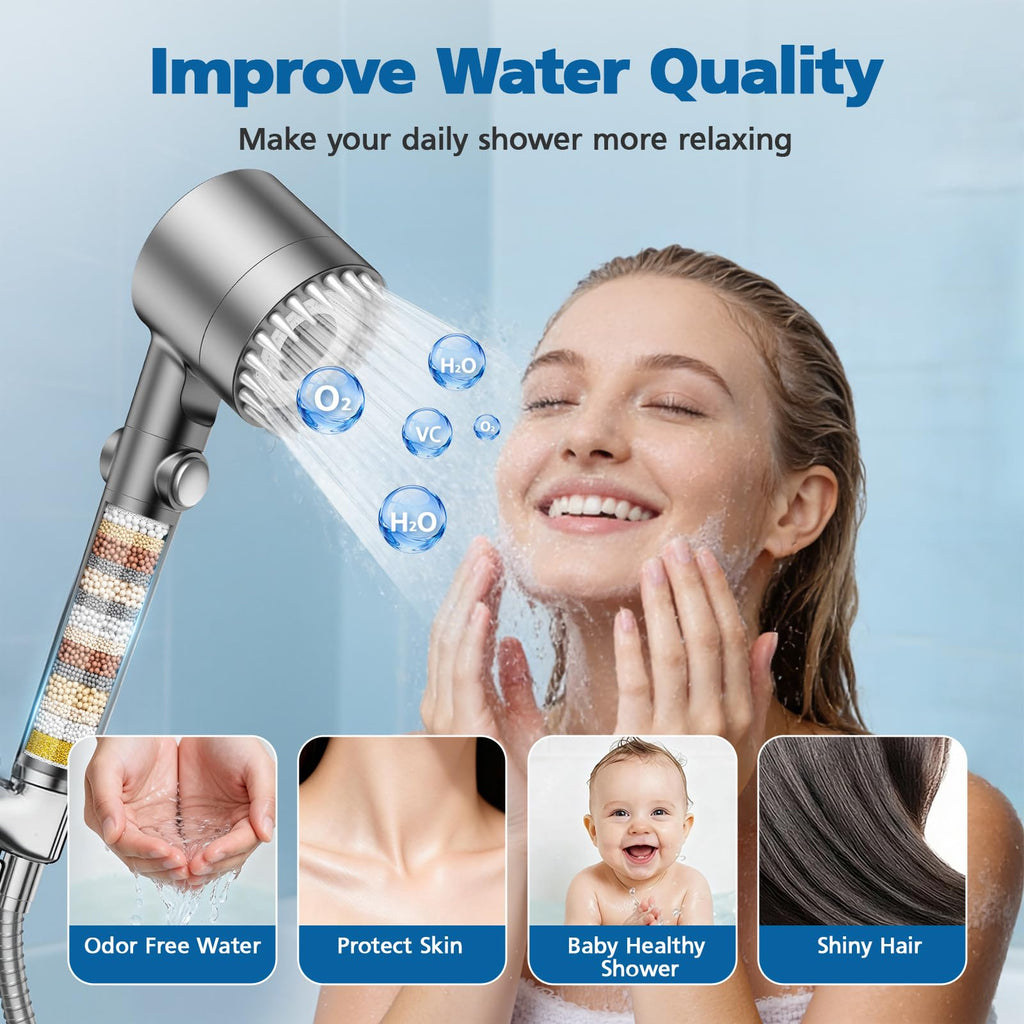 Shower Filter Compatible with Handheld Shower Head