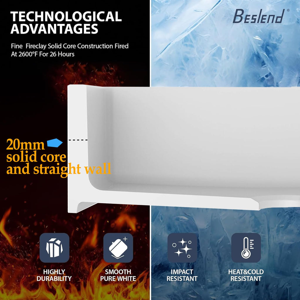 33 Inch Farmhouse Sink White Workstation