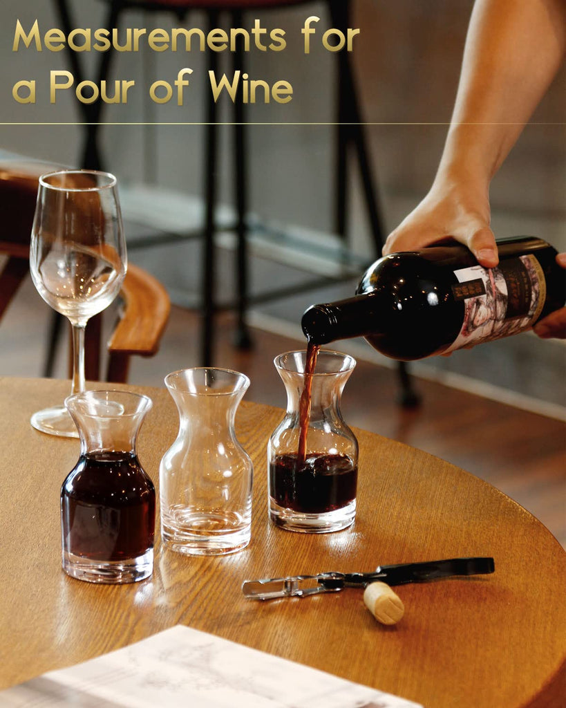 8 oz Mini Wine Carafe, Hand-blown Individual Decanters