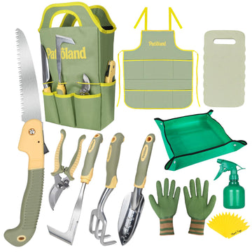 Green Garden Tools Set 26-Piece, Gardening Gifts for Women Men
